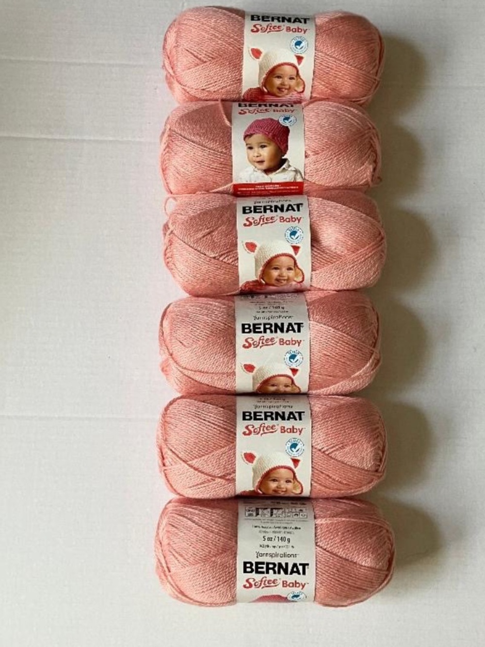 Bernat Baby Softee Yard Soft Peach (6 Skeins)